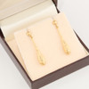 9ct Gold Diamond Cut Teardrop Earrings - In Box
