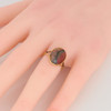 Vintage 9ct Gold Moss Agate Ring – 1973-1974 - Worn View