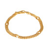 Pre Owned 18ct Gold Fancy Curb Bracelet