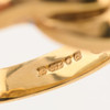 Second Hand 9ct Gold Diamond Swirl Ring - Hallmark Detail