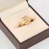 Second Hand 9ct Gold Diamond Swirl Ring - In Box
