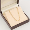 Second Hand 9ct Gold 18” Figaro Chain Necklace - In Box