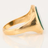 Vintage 9ct Gold Bloodstone Signet Ring 1965-1966 – Size S ½ - Side View