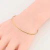 Second Hand 9ct Gold Bark Design Slave Bangle - Worn View