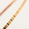 Second Hand 9ct Gold Bark Design Slave Bangle - Close Up View