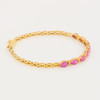 Second Hand 18ct Gold Ruby and Diamond Bracelet - Side View