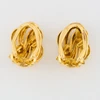 Second Hand 9ct Gold Swirl Clip On Earrings - Underneath View