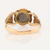 Antique 9ct Gold Turquoise and Pearl Dress Ring - Rear View