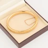 Antique 9ct Gold Fleur-de-Lys Hinged Bangle - In Box