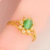 Second Hand 22ct Gold Cats Eye Chrysoberyl Ring – Size B - Worn View