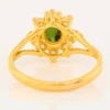 Second Hand 22ct Gold Cats Eye Chrysoberyl Ring – Size B - Rear View