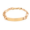 Second Hand 9ct Gold Figaro ID Bracelet - Main View