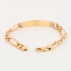 Second Hand 9ct Gold Figaro ID Bracelet - Rear View