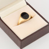 Vintage 9ct Gold Onyx Signet Ring – Size U ½ - 1965-1966 - In Box