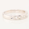 Second Hand 18ct White Gold Diamond Eternity Ring, Channel Set - Angled View