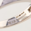 Second Hand 18ct White Gold Diamond Eternity Ring, Channel Set - Hallmark Detail