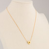Second Hand 9ct Gold Citrine Triangle Pendant and Chain - Worn View