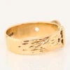Vintage 9ct Gold Buckle Ring – Size M – 1972-1973 - Side View