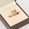Vintage 9ct Gold Buckle Ring – Size M – 1972-1973 - In Box