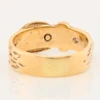 Vintage 9ct Gold Buckle Ring – Size M – 1972-1973 - Rear View