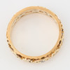 Vintage 9ct Gold Spinel Openwork Band Ring - Top View