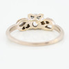 Vintage 18ct White Gold Solitaire Diamond Ring - 0.33 carat - Rear View