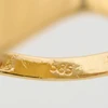 Second Hand 14ct Gold Curved Signet Ring - Gold Stamp