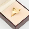 Second Hand 14ct Gold Curved Signet Ring - In Box