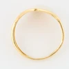 Second Hand 14ct Gold Curved Signet Ring - Top View