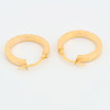  9ct Gold Diamond Cut Hinged Hoop Earrings - Rear View