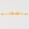 Second Hand 22ct Gold Crystal Tassel Drop Earrings - Side View