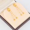 Second Hand 22ct Gold Crystal Tassel Drop Earrings - In Box