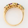 Second Hand 9ct Gold Multi-Stone Dress Ring - Top View