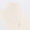 9ct White Gold Diamond Heart Pendant and Chain - Worn View