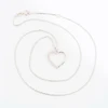 9ct White Gold Diamond Heart Pendant and Chain - All Item