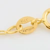 9ct Gold Blue and White Cubic Zirconia Pear Cluster Pendant and Chain - Hallmark Detail