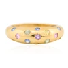 Second Hand 9ct Gold Multi-Colour Sapphire Dress Ring - Main View
