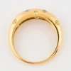 Second Hand 9ct Gold Multi-Colour Sapphire Dress Ring - Top View