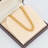 Second Hand 9ct Gold Belcher and Wide Curb Link 17” Necklace - In Box