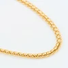 Second Hand 9ct Gold Belcher and Wide Curb Link 17” Necklace - Angled View