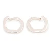 18ct White Gold Crinkled Hoop Earrings - Main View