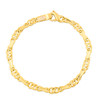 Second Hand 9ct Gold Fancy Figaro Bracelet - Main View