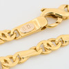Second Hand 9ct Gold Fancy Figaro Bracelet - Makers Mark Detail