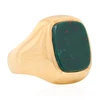 Vintage 9ct Gold Bloodstone Signet Ring – size O – 1963-1964 - Main View