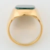 Vintage 9ct Gold Bloodstone Signet Ring – size O – 1963-1964 - Top View