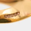 Vintage 9ct Gold Bloodstone Signet Ring – size O – 1963-1964 - Halmark Detail