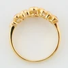 9ct Gold Ruby and Diamond Bubble Ring - Top View
