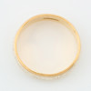 Second Hand 9ct 2 Colour Gold Decorated Wedding Band – Size P - Top View