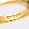 Vintage 18ct Gold Diamond Cluster Ring – High Setting - Hallmark Detail