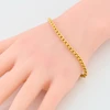 Vintage 9ct Gold Ribbed Belcher Bracelet - Worn View